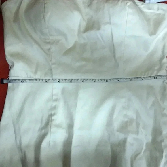 Charlotte Rouse Strapless Cream Size Medium Dress New Without Tags - Picture 5 of 11